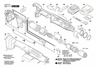 BOSCH Einschub-Akkupaket 18V, 2,0Ah, LI BBS MR-L | Ersatzteile für ANGLE EXACT ION 23-380 | 1607A350BG