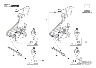 BOSCH Teilesatz 5 STUECK GRAU | Ersatzteile für ANGLE EXACT ION 8-1100 | 3600106032