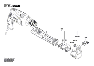 BOSCH Geh�use GRUEN | Ersatzteile f�r PSB 650 RE | 2609002140