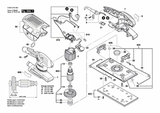 BOSCH Polschuh 230V | Ersatzteile für PSS 300 AE | 2609000623