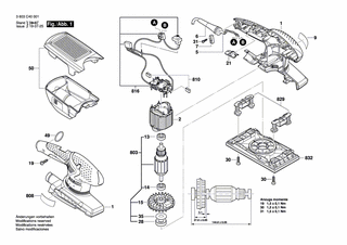BOSCH Lüfter | Ersatzteile für PSS 200 A | 2609000355