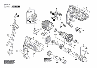 BOSCH Umschalter | Ersatzteile für PSB 500 RE | 2609003083