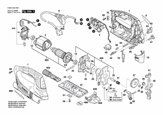 BOSCH Exzenterzahnrad | Ersatzteile für PST 900 PEL | 2606320093