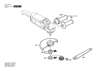 BOSCH Luftleitring | Ersatzteile f�r PWS 20-230 J | 1600591036