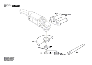 BOSCH Luftleitring | Ersatzteile f�r PWS 20-230 J | 1600591036