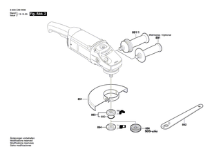 BOSCH Luftleitring | Ersatzteile f�r PWS 1900 | 1600591036