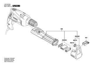 BOSCH Umschalter | Ersatzteile f�r PSB 530 RA | 2609000684