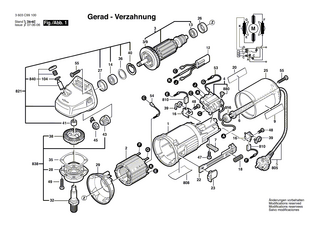 BOSCH Schleifspindel M14, SW17 | Ersatzteile für PWS 6-115 | 1603523110