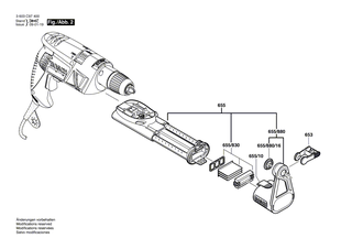BOSCH Bohrspindel | Ersatzteile f�r PSB 550 RA | 2609000632