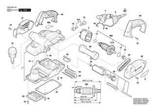 BOSCH Hobelkopf | Ersatzteile für PHO 2000 | 2608584003