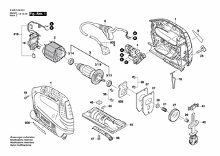 BOSCH Schutzbügel SCHWARZ | Ersatzteile für PST 7000 E | 2609003350
