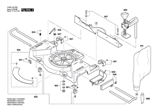 BOSCH Untergestell | Ersatzteile für PCM 8 S | 1609203P96