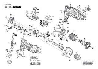 BOSCH Verschluss | Ersatzteile für PSB 850-2 RE | 2609003805