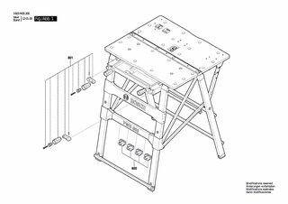 BOSCH Spannbackensatz | Ersatzteile für PWB 600 | 1600A000YJ
