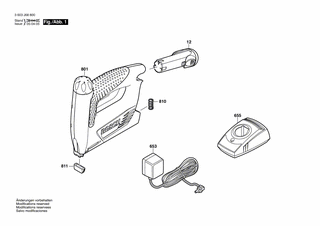 BOSCH Tacker PTK 3,6V | Ersatzteile für PTK 3,6 V | 1609203R01