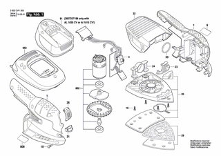 BOSCH Gleichstrommotor 18V | Ersatzteile für PSM 18 LI | 2609004217