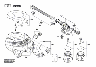 BOSCH Farbbehälter 800 ml GRUEN | Ersatzteile für PFS 105E | 1609203W61