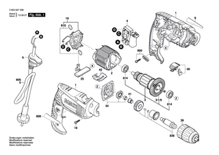 BOSCH Typschild | Ersatzteile für PSB 570 RE | 2609006713