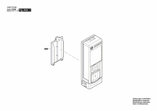 BOSCH Batteriedeckel | Ersatzteile für PLR 15 | 2609101204