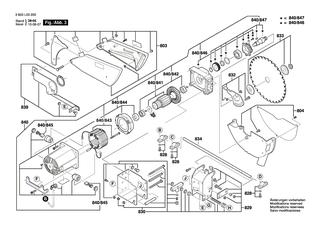 BOSCH Tisch | Ersatzteile f�r PTS 10 | 1609203P41