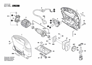 BOSCH Lagerbrücke | Ersatzteile für PST 650 | 2609002898