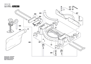 BOSCH Auflagebock | Ersatzteile f�r PCM 10 | 1609203T40