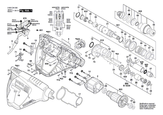 BOSCH Gehäusesatz | Ersatzteile für PBH 2000 RE | 1619P01766