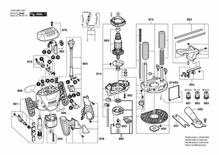 BOSCH Grundplatte | Ersatzteile für POF 1100 AE | 1609203M98