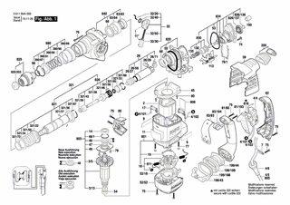 BOSCH Tülle Ø7,3-Ø8,6x66 MM | Ersatzteile für GBH 3000 | 1600703034