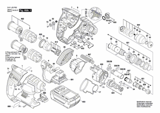 BOSCH Schaltschieber | Ersatzteile für GBH 36 V-LI | 1613231023