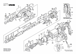 BOSCH Zusatzhandgriff SCHWARZ | Ersatzteile für GBH 2-23 RE | 1612025072