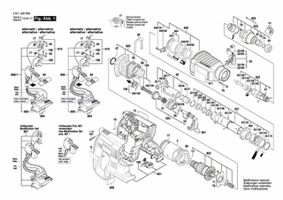 BOSCH Motorgehäuse | Ersatzteile für GBH 36 V-LI | 1617000A4W