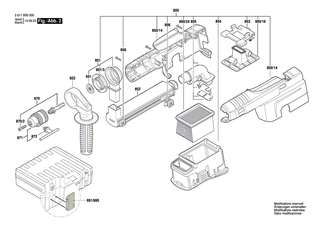 BOSCH Rasthlse | Ersatzteile fr GBH 2-23 REA | 1619P06111