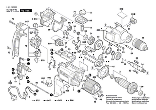 BOSCH Luftleitblech | Ersatzteile für GSB 20-2 RET | 2600148008