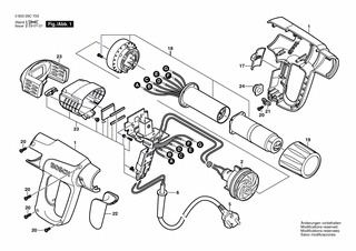 BOSCH Gleichstrommotor 115-240V | Ersatzteile für PHG 630 DCE | 1609202611