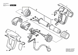 BOSCH Schalterknopf | Ersatzteile für PHG 600-3 | 1609203H54