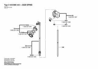 BOSCH Ventil | Ersatzteile für AGD SPIKE | 1609351097