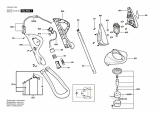 BOSCH Gehäusesatz | Ersatzteile für ART 23 GFSV | F016103127