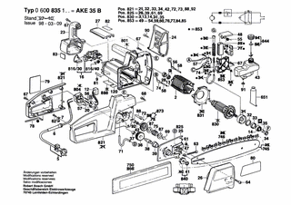 BOSCH Sechskantmutter DIN 934-M6-8-A | Ersatzteile für AKE 35 B | 2915011007