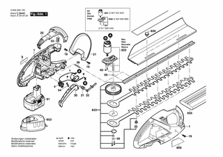 BOSCH Schutzschild | Ersatzteile für AHS 52 ACCU | 2607001804