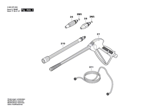 BOSCH Schalter 20A | Ersatzteile für AQUATAK 1500 SI | F016F03020