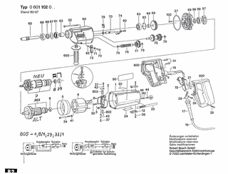 BOSCH Schalter | Ersatzteile für UB2J75 UB2/75 | 1607200037