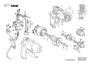 BOSCH Entstörglied | Ersatzteile für GBM 6 RE | 2604465107