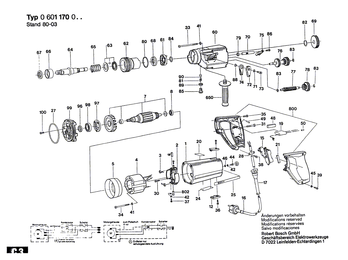 Bosch Schalter Ersatzteile F R Bohrmaschine