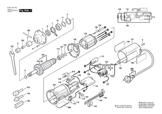 BOSCH Netzanschlussleitung EU 2,6m 2 x 1,0 mm | Ersatzteile für GGS 27 C | 1607000385