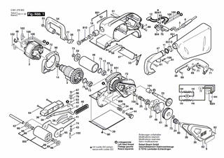 BOSCH Getriebedeckel | Ersatzteile für GBS 100 A | 2610993630