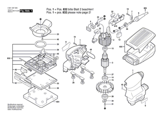 BOSCH Filz | Ersatzteile für GSS 140 A | 2610920635
