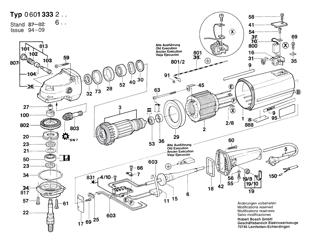 BOSCH Radial-Wellendichtring WEISS | Ersatzteile für Winkelschleifer -  0601333603 | 1600290008