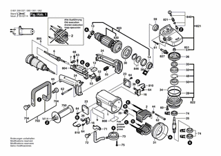 BOSCH Motorgehuse BLAU | Ersatzteile fr GNS 14 | 1605108144