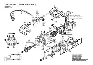 BOSCH Lfter | Ersatzteile fr GNF 45 CA | 3606610002